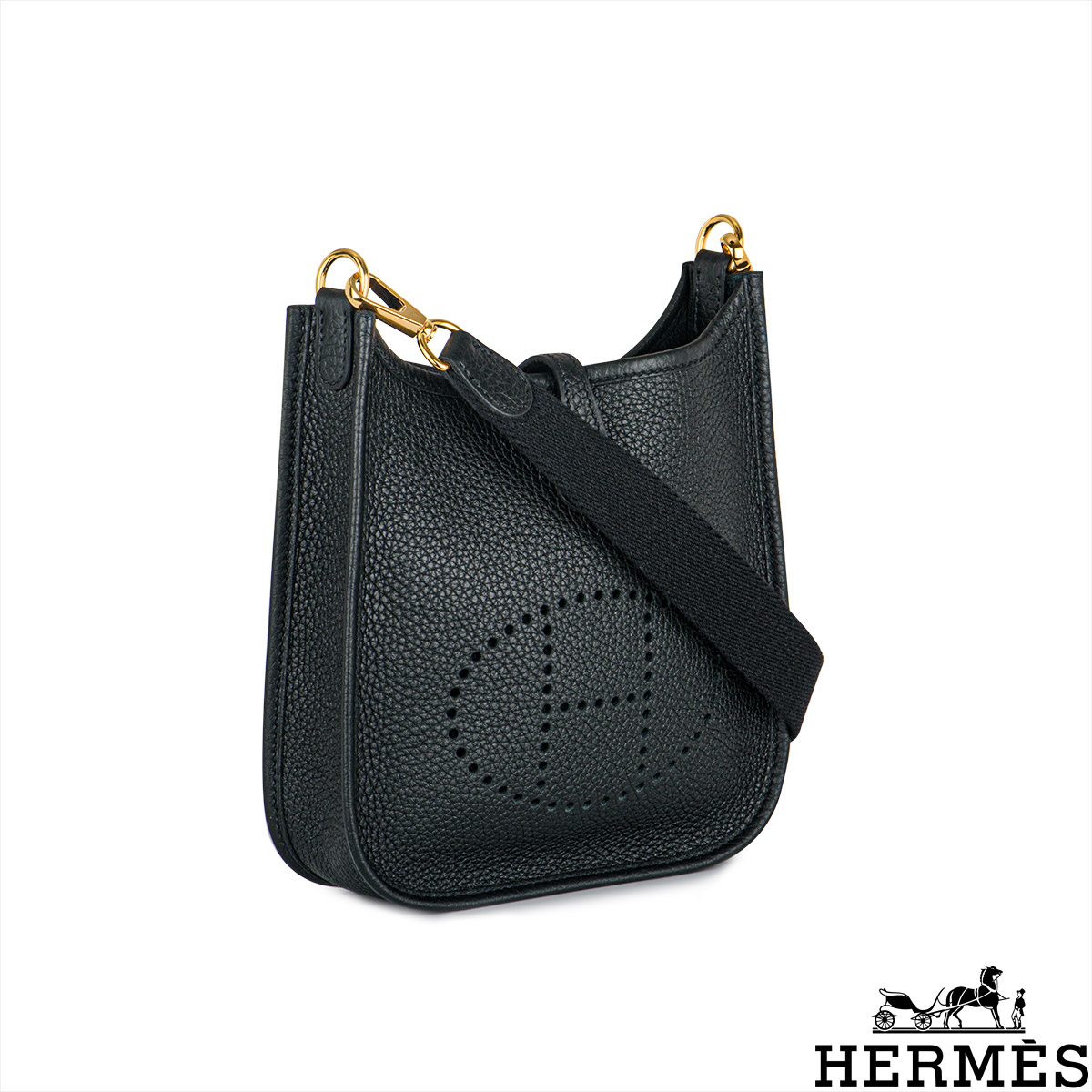 Hermes Taurillon Clemence Evelyne TPM Gold Silver Hardware